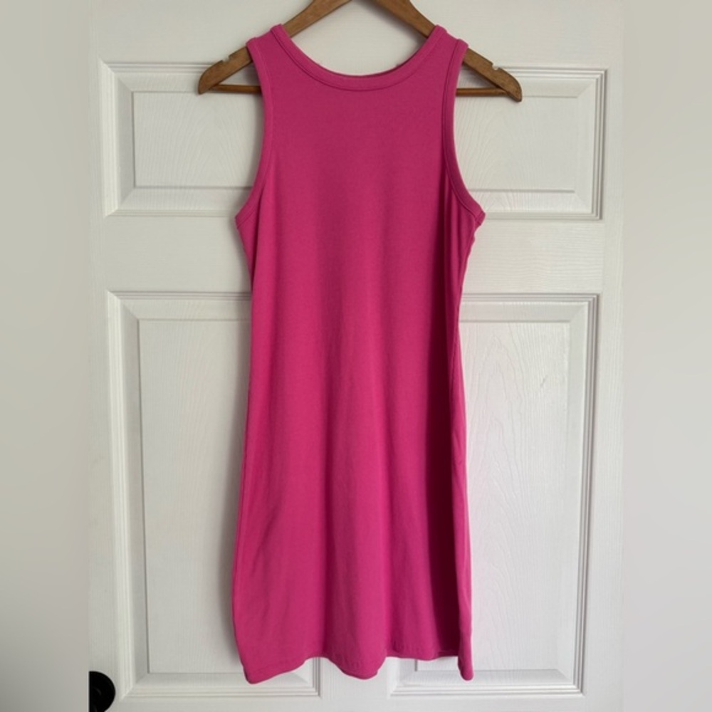 A New Day Pink Ribbed Tank Dress – Size Medium